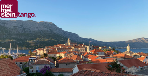 Blick über Korčula