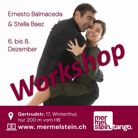 Workshop-Plakat mit Ernesto & Stella