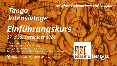 Plakat Tango Intensivtage – Einführungskurs