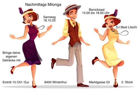 Nachmittags Milonga im Barocksaal