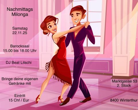 Nachmittags Milonga im Barocksaal