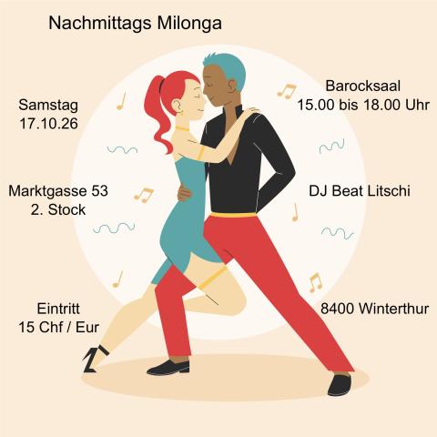 Nachmittags Milonga im Barocksaal